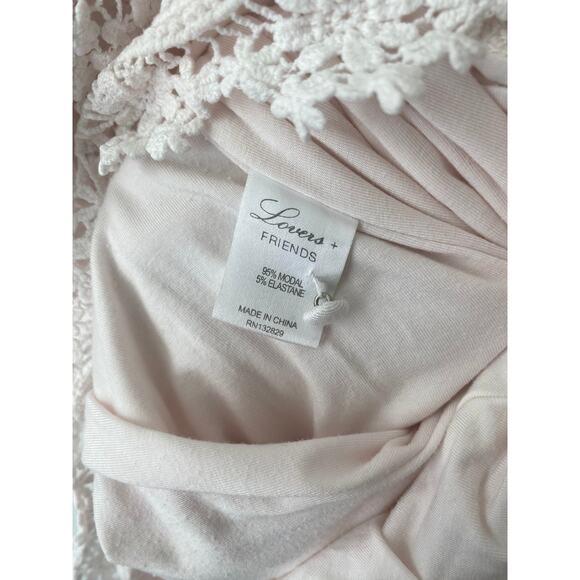 LOVERS AND FRIENDS LIGHT PINK NICKI HALTER ROMPER XS - Picture 9 of 9